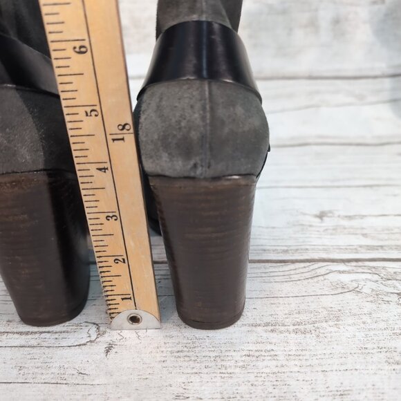 Cocolico Vita Harness Ankle Boots Grey Suede Booties Women Size 40 - Picture 4 of 11